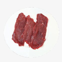 烧烤牛霖肉片素材