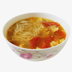 汤面美食番茄鸡蛋面素材