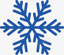 雪花图标矢量图ai免抠素材_88icon https://88icon.com 图标 蓝色 雪花 矢量图