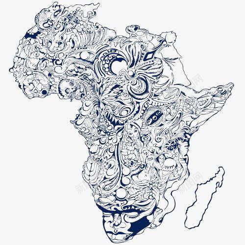 非洲地图png免抠素材_88icon https://88icon.com 南非 地图插画 复古地图 手绘地图 非洲地图免扣元素