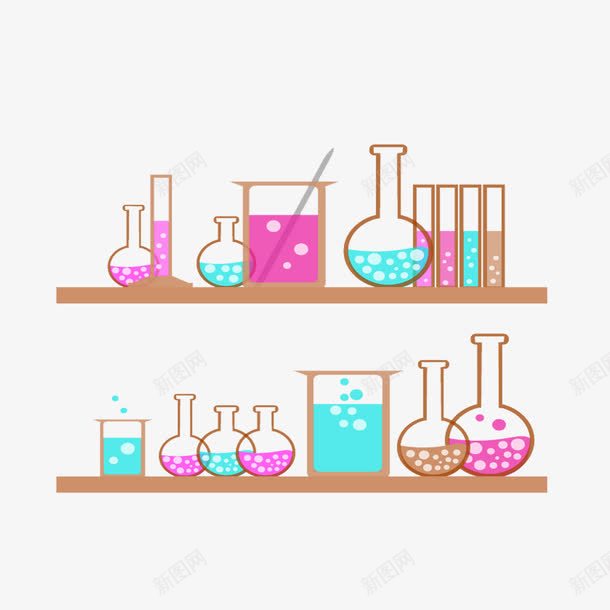化学实验工具psd免抠素材_88icon https://88icon.com 实验 理科 研究
