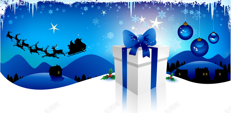 冬季礼物盒子矢量图ai设计背景_88icon https://88icon.com 元素 冬季 白色 盒子 礼物 纹理 线条 背景 蓝色 设计 质感 雪人 矢量图