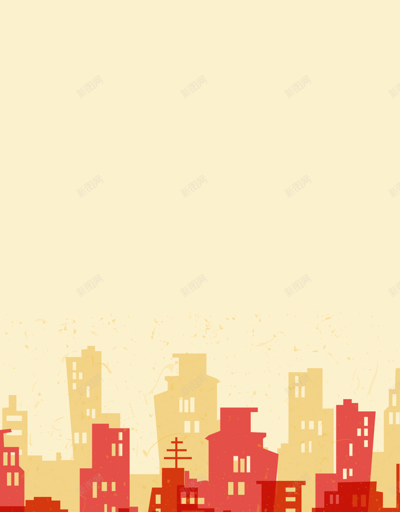 复古的城市剪影图矢量图ai设计背景_88icon https://88icon.com 剪影 城市 城市天际线 城镇 复古 复古的城市剪影 天际线 建筑 童趣 红色 矢量图