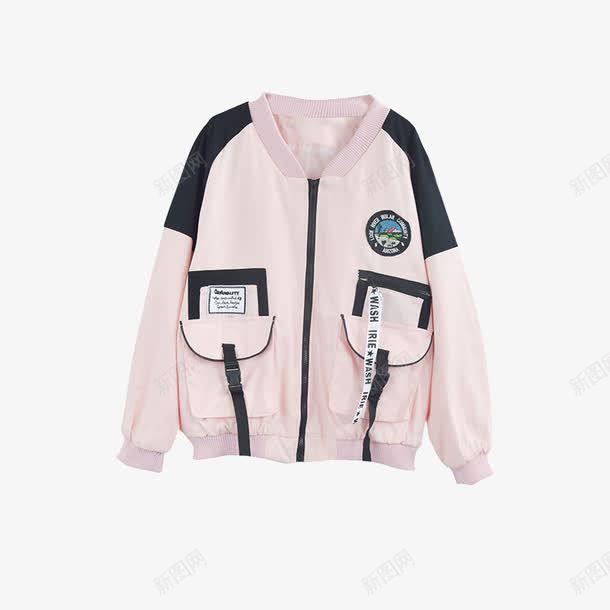 粉色棒球服png免抠素材_88icon https://88icon.com 产品实物 外套 大衣 棒球衫