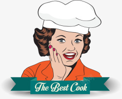 厨师宣传海报最优秀的厨师矢量图高清图片
