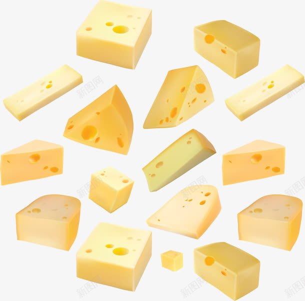 黄色简约奶酪装饰图案png免抠素材_88icon https://88icon.com 免抠PNG 奶酪 简约 装饰图案 黄色