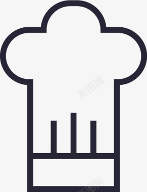 厨师帽子矢量图图标图标