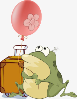 卡通青蛙动物园装饰图案素材