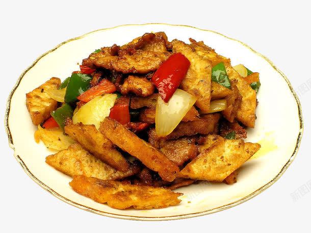 馕炒肉png免抠素材_88icon https://88icon.com 中华美食 传统美食 农家小炒肉 美味熟菜 青椒片炒肉 餐饮美食