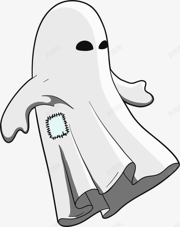 白色小魔鬼png免抠素材_88icon https://88icon.com 万圣节 小魔鬼 白色 补丁