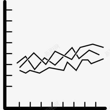 分析矢量图多变量线图形图标图标