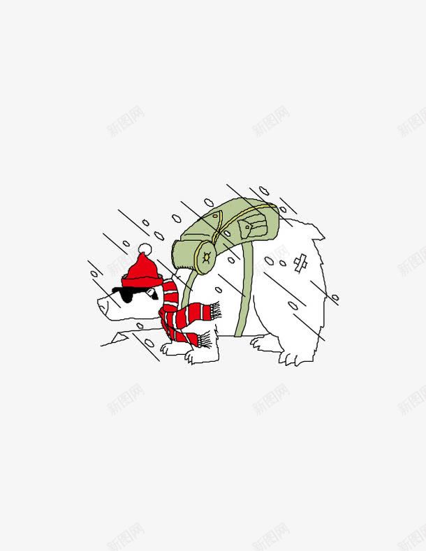 背书包的北极熊png免抠素材_88icon https://88icon.com 书包 北极熊 卡通 围巾 手绘 白色 红色 绿色