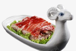 香喷喷的烤羊排素材