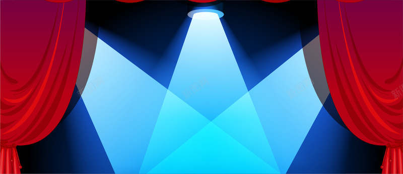 舞台灯光矢量图背景