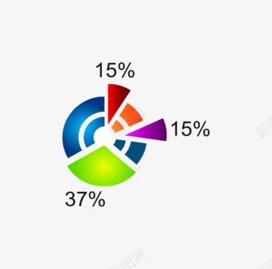 浅色ppt背景pt概率百分比商务图图标图标