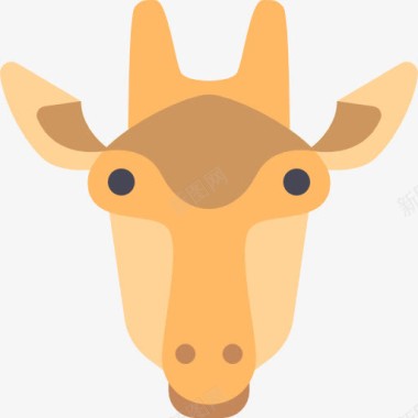 野生香菇长颈鹿图标图标