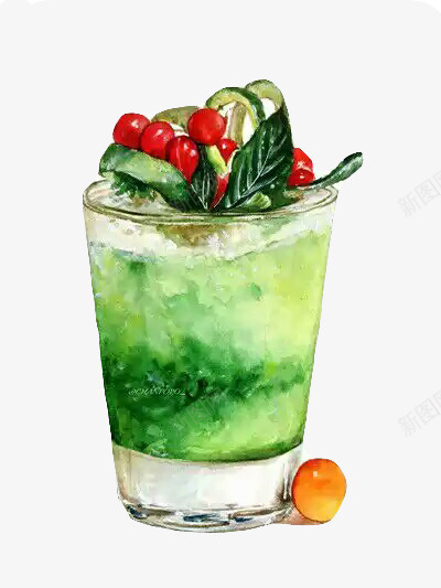 电脑手绘冰冰饮料元素png免抠素材_88icon https://88icon.com 手绘 水 茶杯 装饰