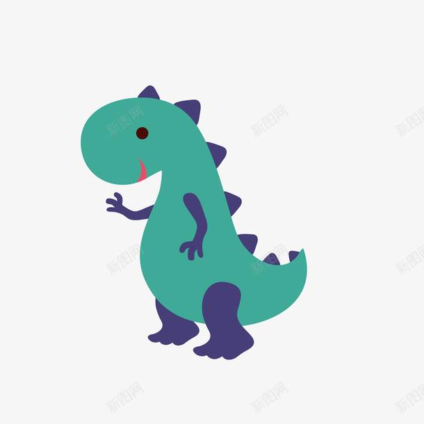 可爱的恐龙卡通图png免抠素材_88icon https://88icon.com 动物 卡通 可爱的 尾巴 恐龙 简图 野生动物