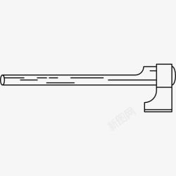 bushcraft包斧头刀具在水平位置图标高清图片