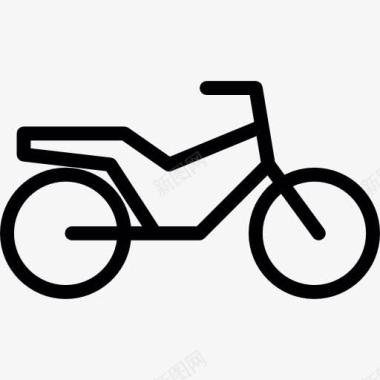 程式化的自行车图标图标