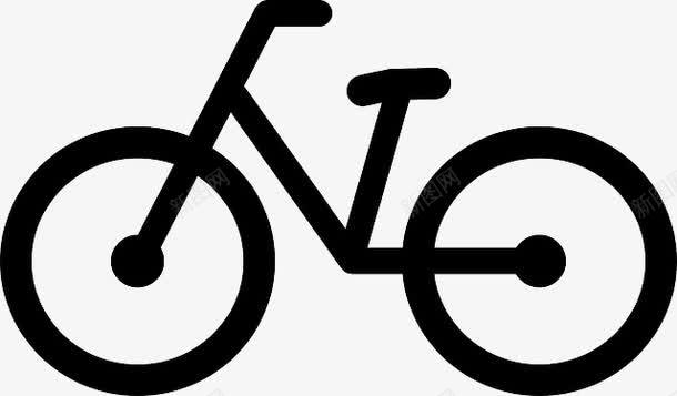 简约自行车图标图标
