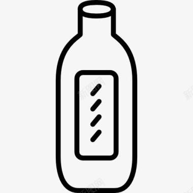 矢量瓶贴塑料瓶番茄酱图标图标