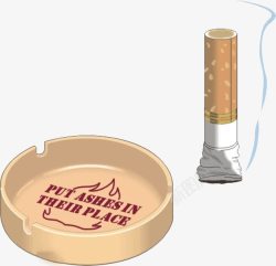 卡通烟头手绘烟头高清图片