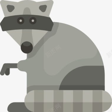 野生天然Racoon图标图标