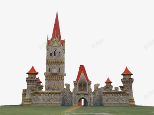大气简约风企业卡通城堡图png免抠素材_88icon https://88icon.com 卡通图案 卡通城门 卡通手绘 城堡 城门 建筑