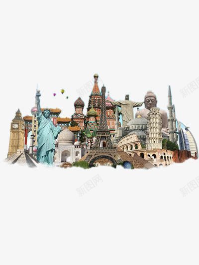 城市建筑png免抠素材_88icon https://88icon.com 城市标志 旅游 著名景点