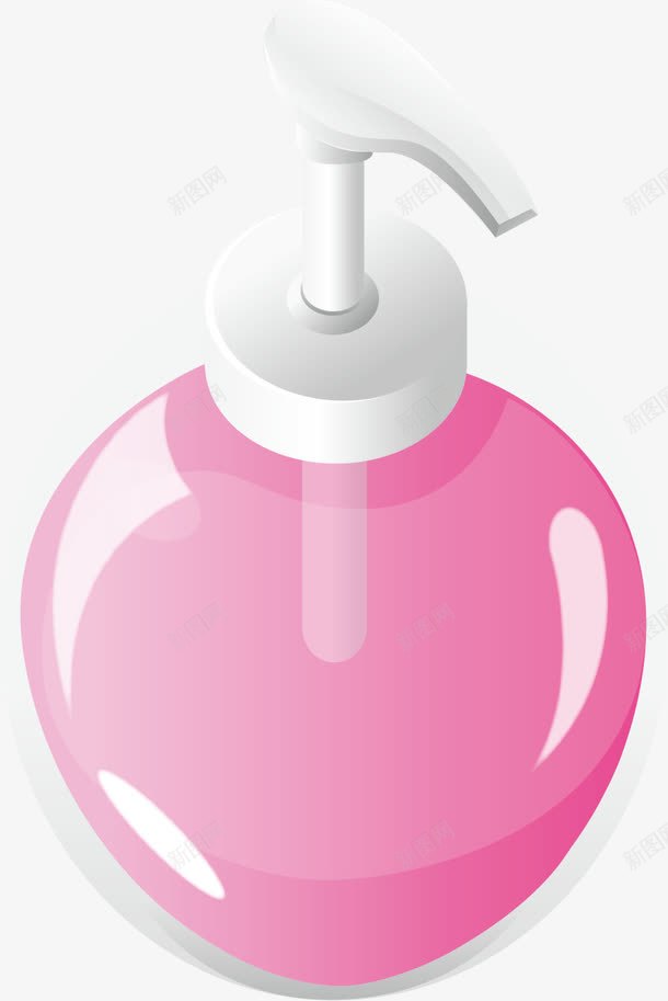 洗手液瓶子png免抠素材_88icon https://88icon.com 洗手液 瓶子 瓶子素材 矢量素材 粉色