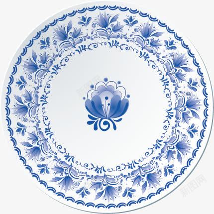 青花瓷盘子png免抠素材_88icon https://88icon.com 中国传统 盘子 青花盗