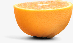 半块橙子素材