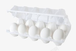 白色塑料鸡蛋盒素材