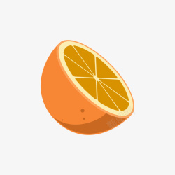 手绘橙子素材