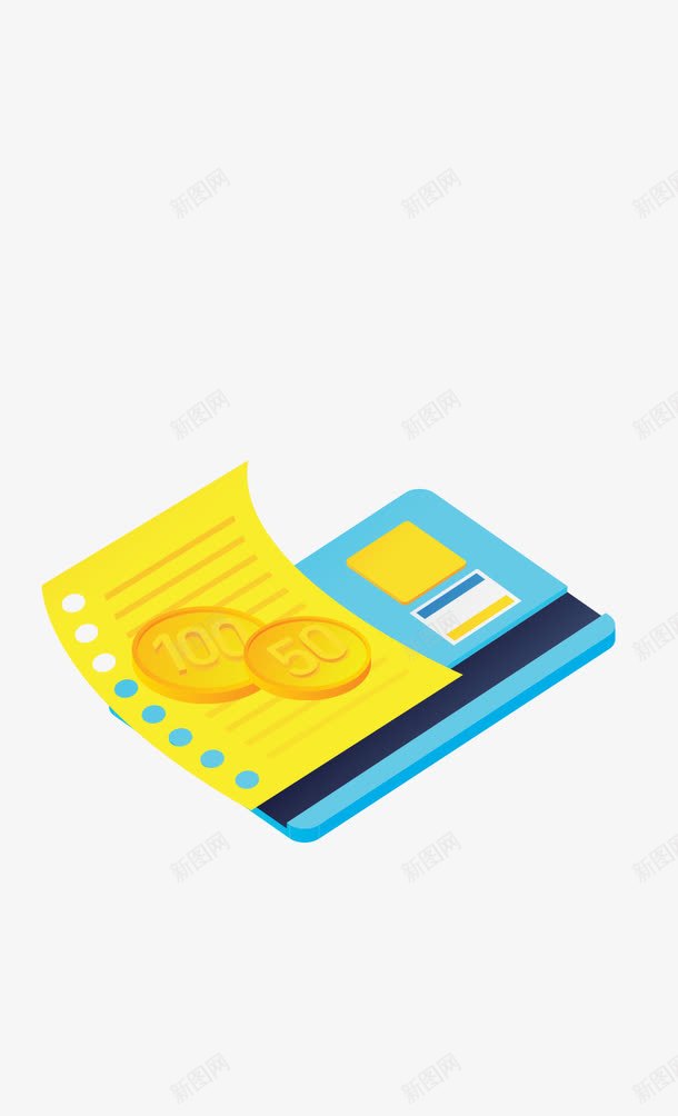 金币银行卡png免抠素材_88icon https://88icon.com ai 卡通 购物 金币 金融 银行卡