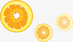 卡通橙子水果素材