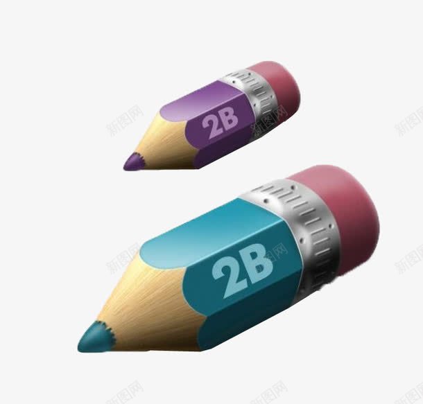 2B铅笔png免抠素材_88icon https://88icon.com 2b铅笔 学习用品 笔