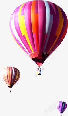 粉色卡通漂浮热气球png免抠素材_88icon https://88icon.com 卡通 漂浮 热气球 粉色