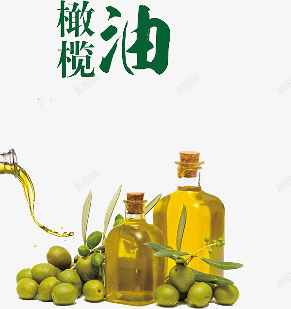 手绘橄榄油png免抠素材_88icon https://88icon.com 橄榄油 油 艺术字 食物 黄色