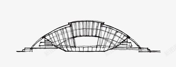 许李严建筑师事务所建筑简笔图标图标