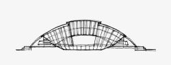 事务所logo许李严建筑师事务所建筑简笔图标高清图片