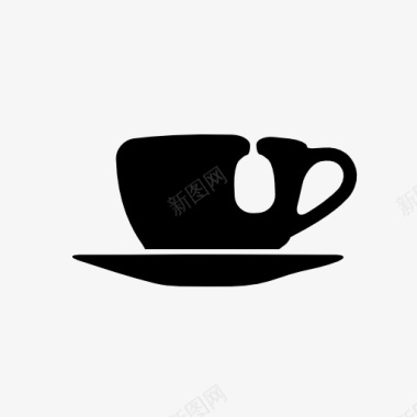 茶壶茶杯素材茶杯图标图标