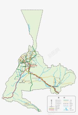 新疆乌鲁木齐市地图素材