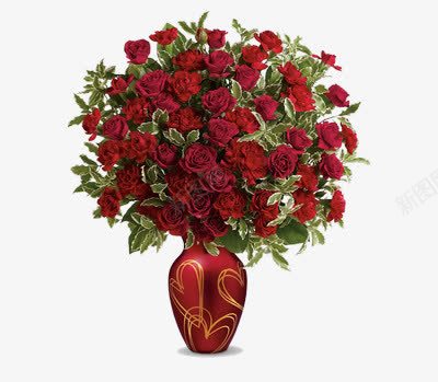 一簇玫瑰png免抠素材_88icon https://88icon.com 插花 玫瑰 花朵 花束 装饰