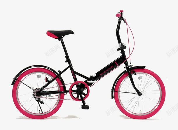 一辆红轮自行车png免抠素材_88icon https://88icon.com 交通工具 小自行车 红色自行车