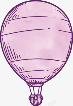 手绘氢气球装饰图素材