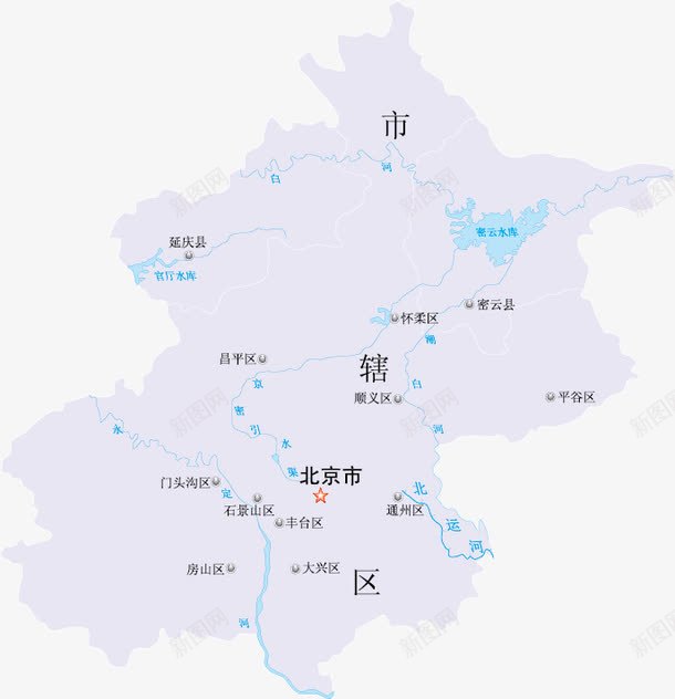 北京市地图png免抠素材_88icon https://88icon.com 北京地区 地图 版图 矢量素材 首都