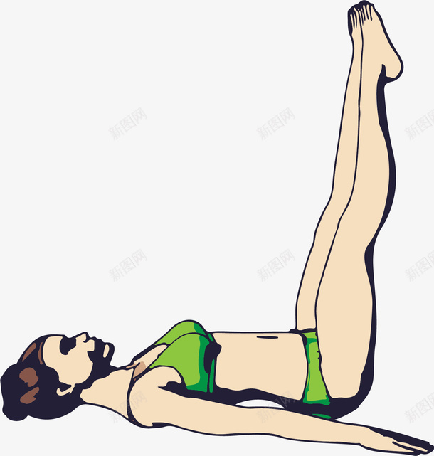 做瑜伽的女孩矢量图ai免抠素材_88icon https://88icon.com 修身 做瑜伽 健身 减肥 卡通手绘 女孩 水彩 矢量图