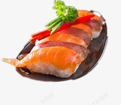 三文鱼寿司png免抠素材_88icon https://88icon.com 产品实物 烹饪 美味 蔬菜